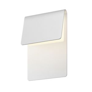 Sonneman Ply 11 Inch LED Wall Sconce in Textured White