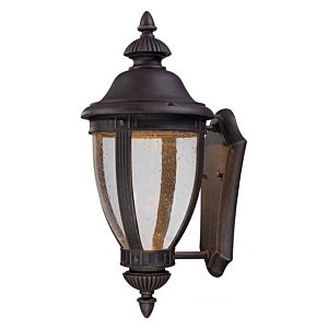 The Great Outdoors Wynterfield 22 Inch Outdoor Wall Light in Burnt Rust