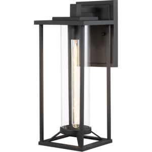 The Great Outdoors Trescott 17 Inch Outdoor Wall Light in Black