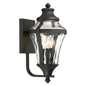 The Great Outdoors Libre 3 Light 17 Inch Outdoor Wall Light in Black