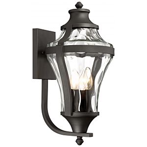 The Great Outdoors Libre 4 Light 24 Inch Outdoor Wall Light in Black