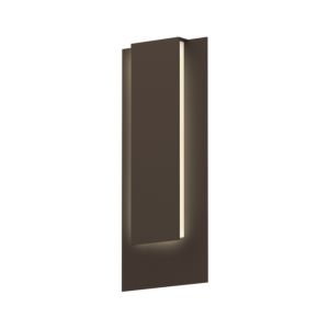 Sonneman Reveal 19 Inch LED Wall Sconce in Textured Bronze