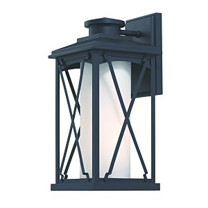 The Great Outdoors Lansdale 16 Inch Outdoor Wall Light in Black