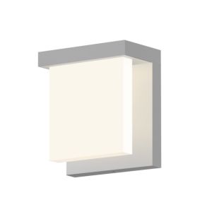 Sonneman Glass Glow2 5.75 Inch LED Wall Sconce in Bright Satin Aluminum