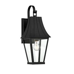 The Great Outdoors Chateau Grande Outdoor Wall Light in Coal With Gold