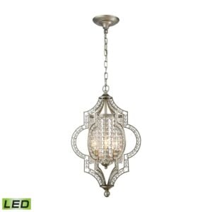 Gabrielle 3-Light LED Chandelier in Aged Silver