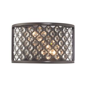 Genevieve 2-Light Wall Sconce in Oil Rubbed Bronze