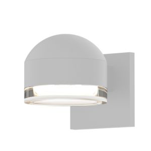 Sonneman REALS 4 Inch Clear Acrylic LED Wall Sconce in Textured White