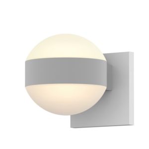 Sonneman REALS 5 Inch 2 Light Up/Down LED Wall Sconce in Textured White