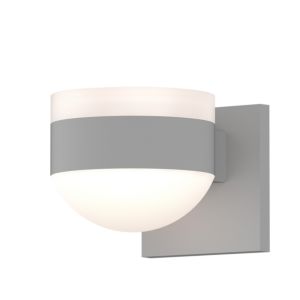 Sonneman REALS 4 Inch 2 Light LED Frosted White Wall Sconce in White