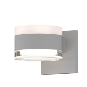 Sonneman REALS 2 Light Clr Acrylic LED Wall Sconce in Textured White