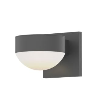 Sonneman REALS 3.25 Inch 2 Light LED Up/Down Wall Sconce in Textured Gray