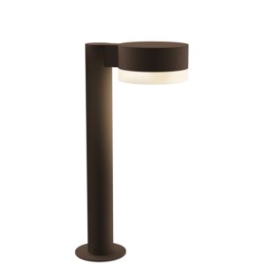Sonneman REALS 16 Inch Frosted White LED Bollard in Textured Bronze