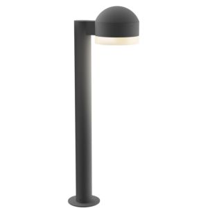 Sonneman REALS 23.75 Inch Frosted White LED Bollard in Textured Gray