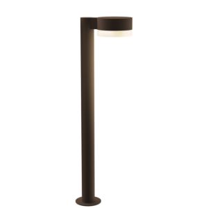 Sonneman REALS 28 Inch Frosted White LED Bollard in Textured Bronze