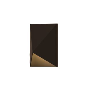 Sonneman Triform Compact 4.5 Inch LED Wall Sconce in Textured Bronze