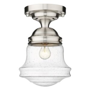 Z-Lite Vaughn 1-Light Flush Mount Ceiling Light In Brushed Nickel