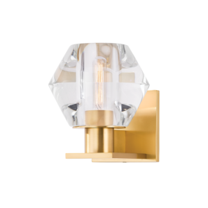 Cooperstown 1-Light Wall Sconce in Aged Brass