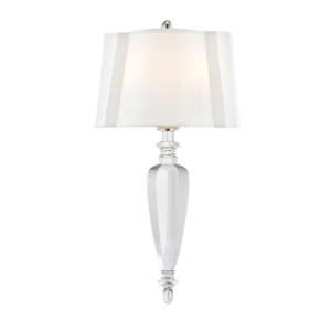 Hudson Valley Tipton 2 Light 24 Inch Wall Sconce in Polished Nickel