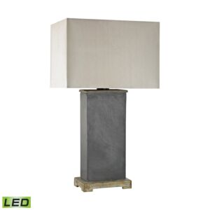 Elliot Bay 1-Light LED Table Lamp in Gray