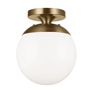 Visual Comfort Studio Leo - Hanging Globe LED Ceiling Light in Satin Brass