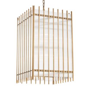 Hudson Valley Wooster Pendant Light in Aged Brass