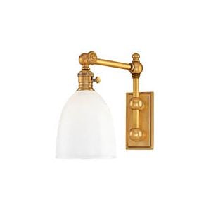 Hudson Valley Roslyn 11 Inch Wall Sconce in Aged Brass