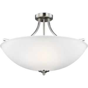 Sea Gull Geary 4 Light Ceiling Light in Brushed Nickel