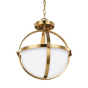 Generation Lighting Alturas 2-Light Globe Ceiling Light in Satin Brass