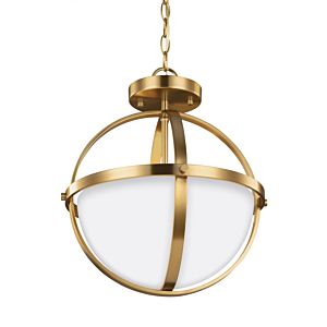 Generation Lighting Alturas 2-Light Ceiling Light in Satin Brass