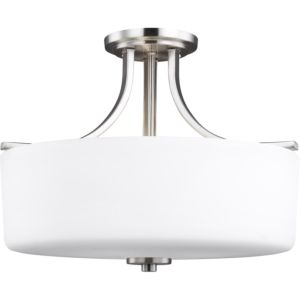 Generation Lighting Canfield 3-Light Ceiling Light in Brushed Nickel