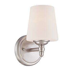 Darcy 1-Light Wall Sconce in Brushed Nickel