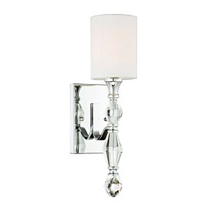 Evi 1-Light Wall Sconce in Chrome
