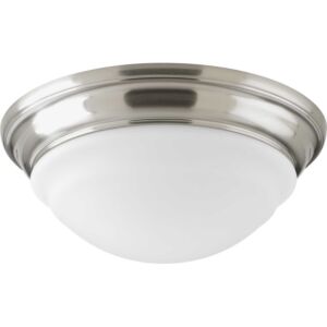 LED Flush - Soft Dome 1-Light LED Flush Mount in Brushed Nickel
