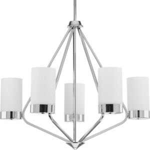 Elevate 5-Light Chandelier in Polished Chrome