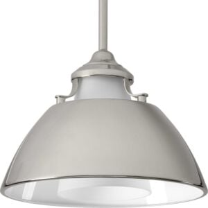 Carbon 1-Light Pendant in Polished Nickel