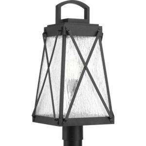 Creighton 1-Light Post Lantern in Black