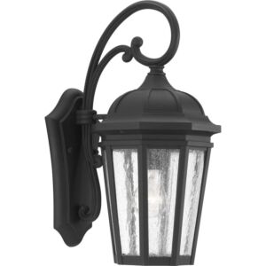 Verdae 1-Light Wall Lantern in Black