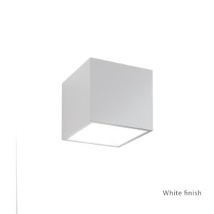 Modern Forms Bloc 1 Light Outdoor Wall Light in White