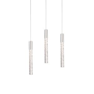 Modern Forms Magic 3 Light Chandelier in Polished Nickel