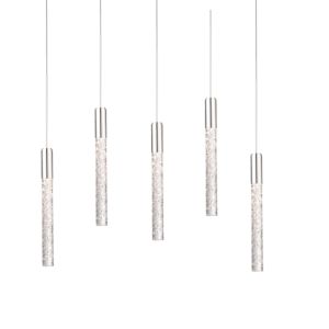 Modern Forms Magic 5 Light Chandelier in Polished Nickel