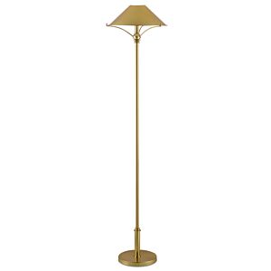 Maarla 1-Light Floor Lamp in Polished Brass