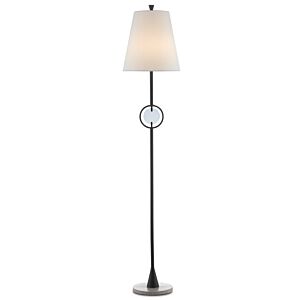 Privateer 1-Light Floor Lamp in Blacksmith with Polished Concrete