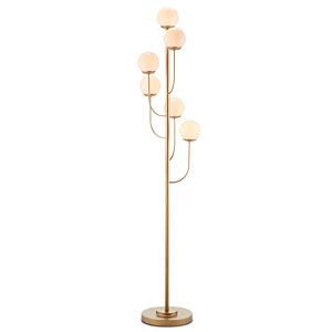Farnsworth 6-Light Floor Lamp in Brass