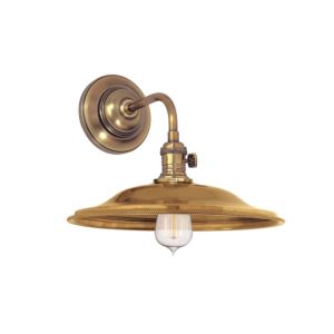 Hudson Valley Heirloom 9 Inch Wall Sconce in Aged Brass