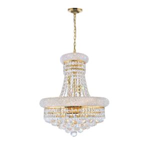 CWI Lighting Empire 8 Light Down Chandelier with Gold finish