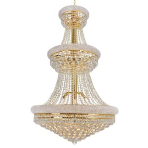 CWI Lighting Empire 32 Light Down Chandelier with Gold finish