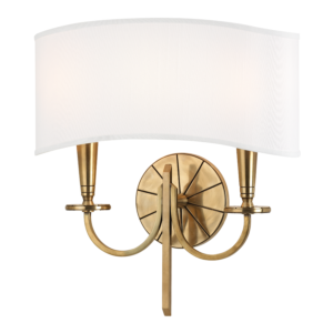  Mason Wall Sconce in Aged Brass