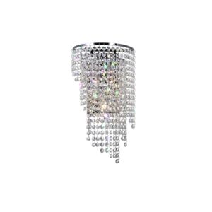 CWI Prism 3 Light Wall Sconce With Chrome Finish