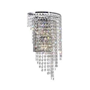 CWI Prism 3 Light Wall Sconce With Chrome Finish